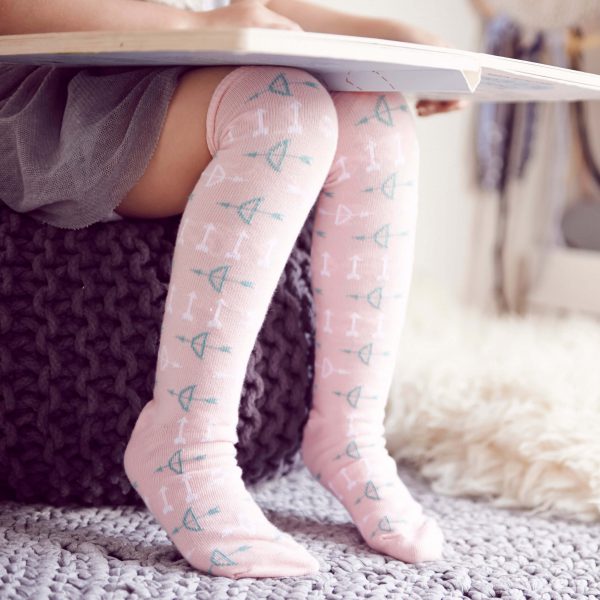 Chaussettes<i>pink bow & arrow</i>