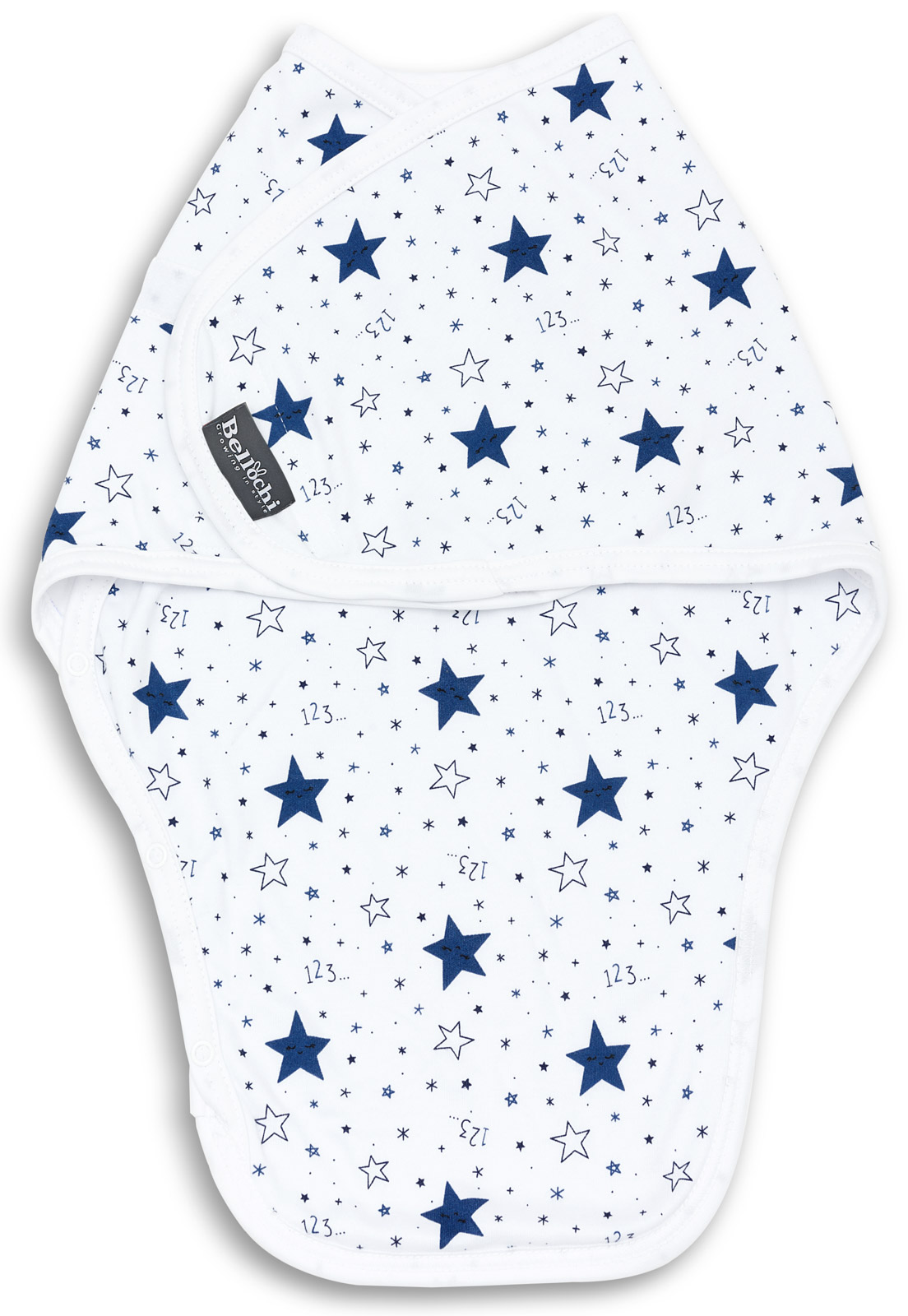 Lange Coton Emmaillotage Bébé 110x110cm - Couverture Nouveau-né Étoiles - Sac De Couchage Doux
