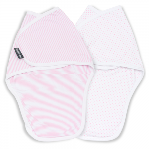 Couverture d’emmaillotage pour nouveau-né MiMi <i>pink</i>