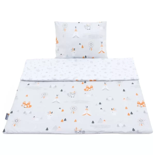 Parure de lit en coton pour tout-petits, 2 pièces, avec garnissage couette enfant 135×100 cm et oreiller 60×40 cm apanatschi