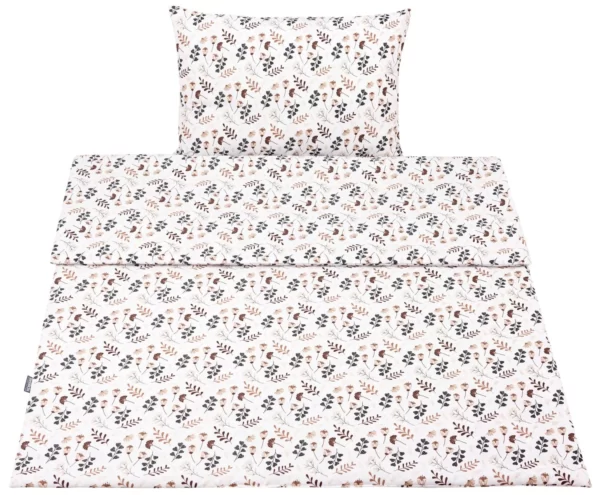 Parure de lit enfant en coton 2 pièces avec garnissage couette enfant 135×100 cm et oreiller 60×40 cm arcadia