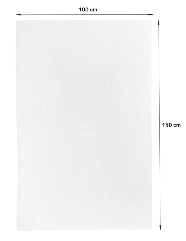 Serviettes Parama BIG 150×100 cm, lot de 2 pièces, blanc et gris, 500 g/m²