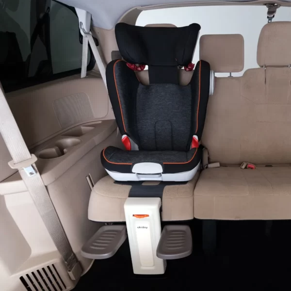 OKiday repose-pieds de voiture pour enfants pour siège auto, rehausseurs, accessoire de voyage premium noir
