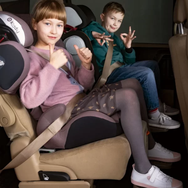 Repose-pieds de voiture pour enfants OKiday pour siège auto, rehausseurs, accessoire de voyage orange noir