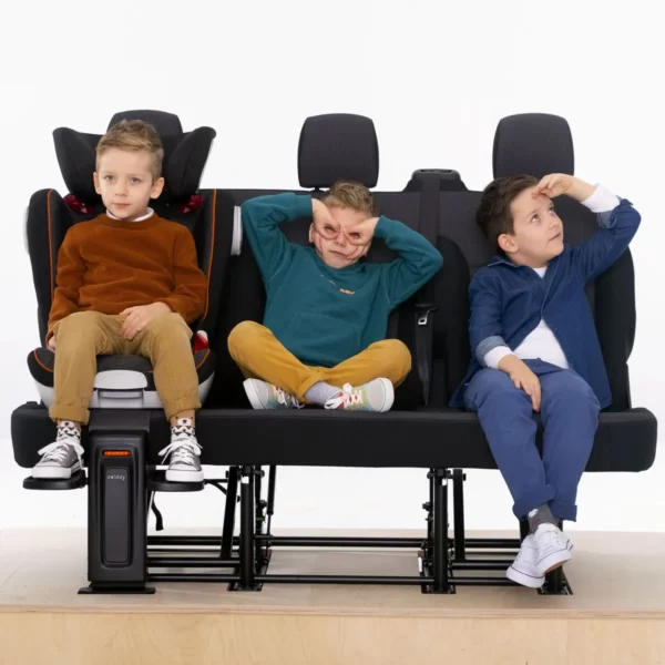 OKiday repose-pieds de voiture pour enfants pour siège auto, rehausseurs, accessoire de voyage premium noir