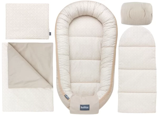 ensemble nid de bébé 90×60 cm, ensemble baby shower pour nouveau-né, coton, collection velours lux