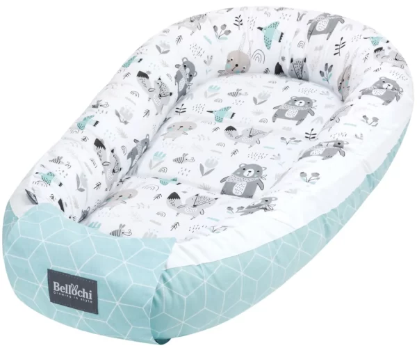 ensemble nid de bébé 90×60 cm, ensemble de baby shower pour nouveau-né, coton, animal et