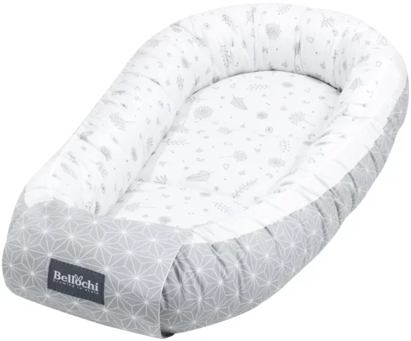 Ensemble nid de bébé Bellochi 90×60 cm, ensemble de baby shower pour nouveau-né, coton, bosquet étoilé