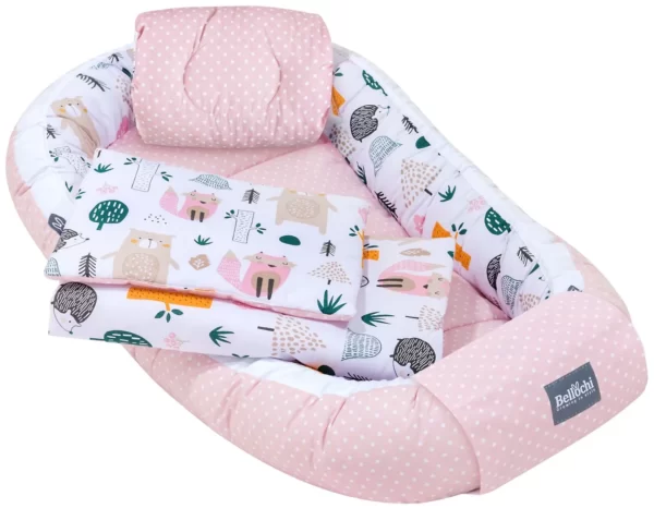 ensemble nid de bébé 90×60 cm, ensemble de baby shower pour nouveau-né, coton, 4rest