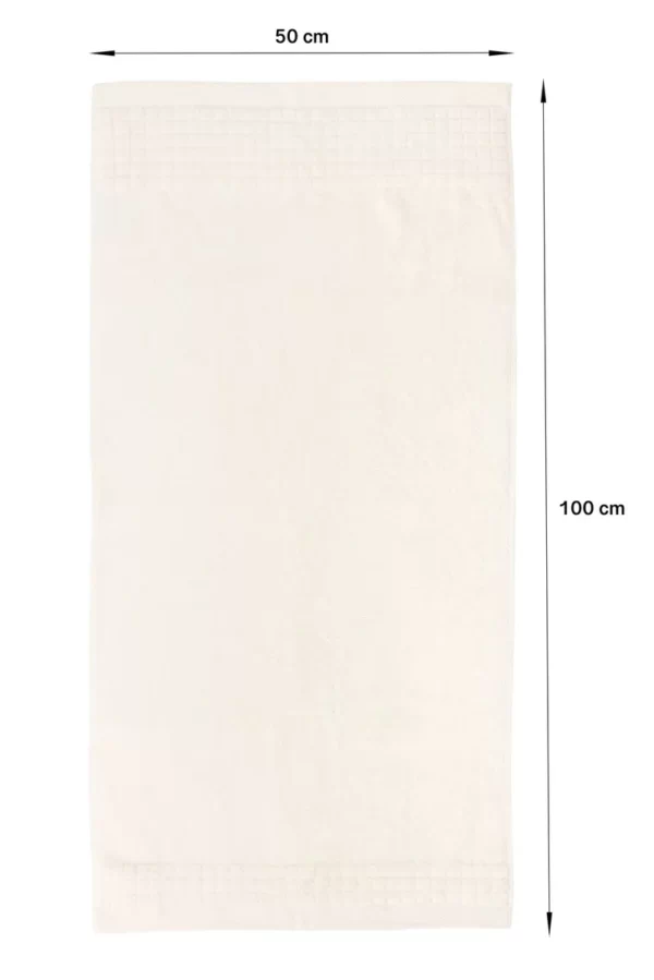 Serviette de toilette Hotel Luxury Collection 100×50 cm Larisa écru 500 g/m²