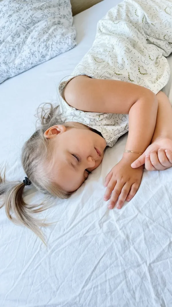 Sac de couchage double face avec pieds pour enfants de 1 à 2 ans TOG 1.0 fleur beige