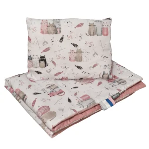 Parure de Lit Bébé avec Rembourrage Intégré Kitten